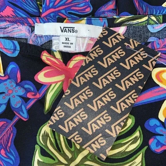 Vans Dress Triopical Print Pullover Summer Sheath Sz XL New With Tags - Picture 7 of 7